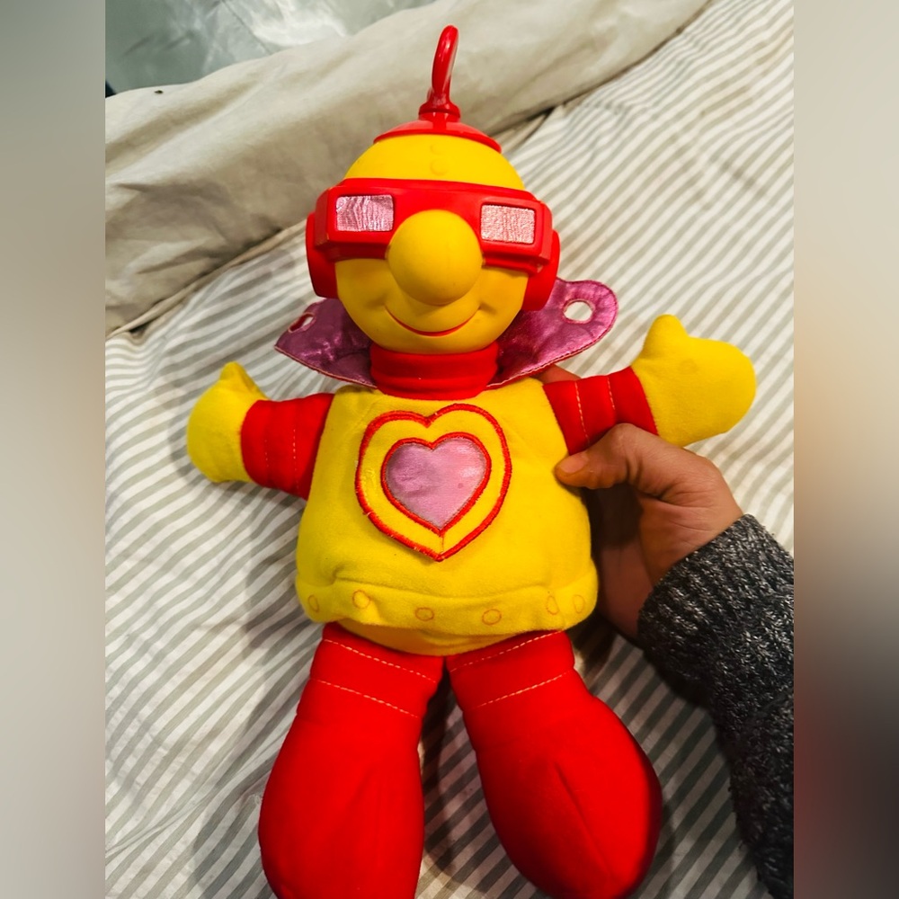 1984 ROBOTMAN Plush Doll Kenner WORKS! Plays sweet music.